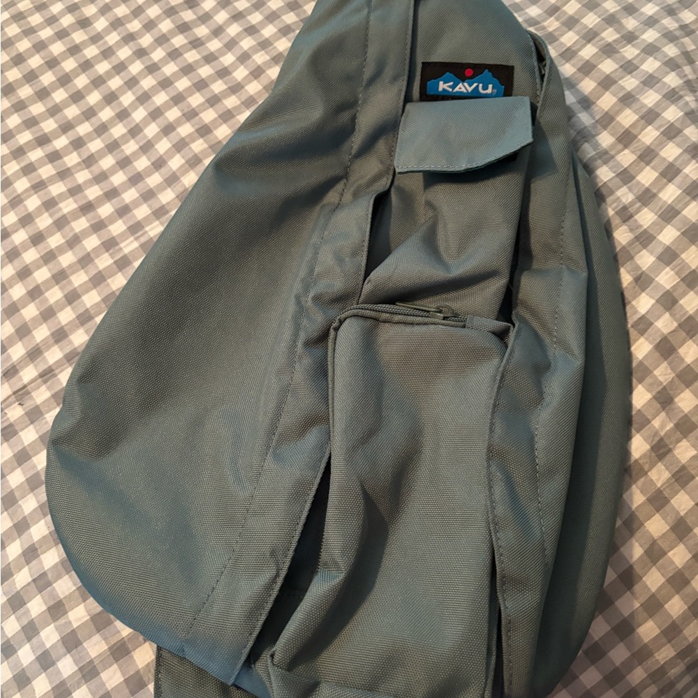 KAVU Sling Bag in sage green
